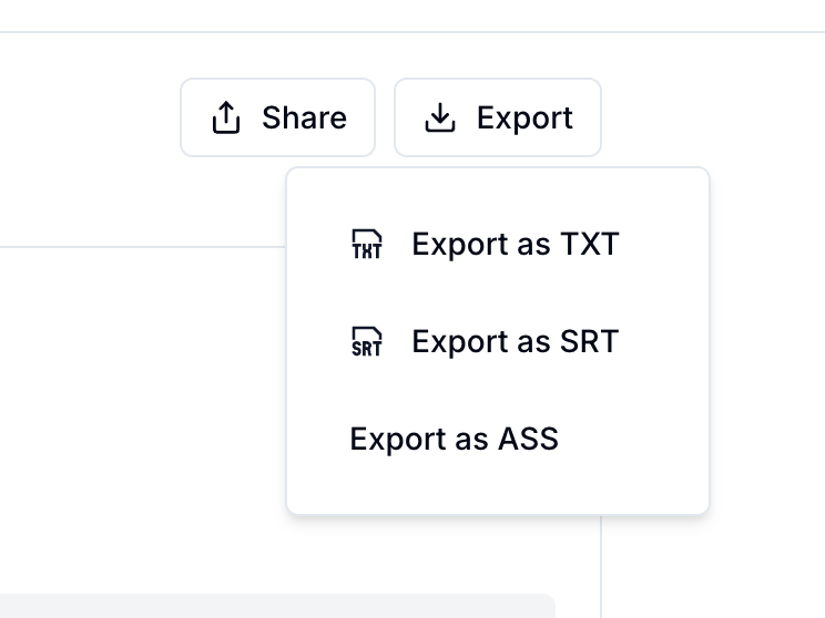 GCC Subtitle Export